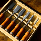 Damascus Tanryu Nomi Chisels