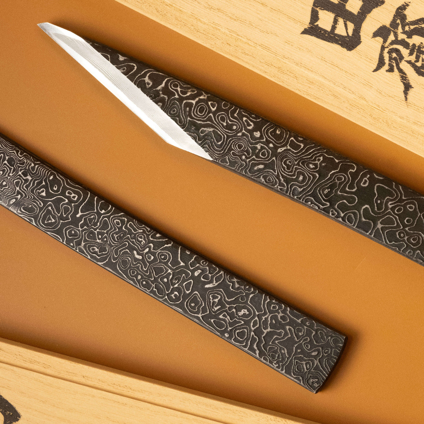 Mokume Damascus Kiridashi by Tasai-san - Right Handed