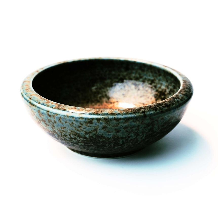 Brown and Blue Glazed Ikebana Vase