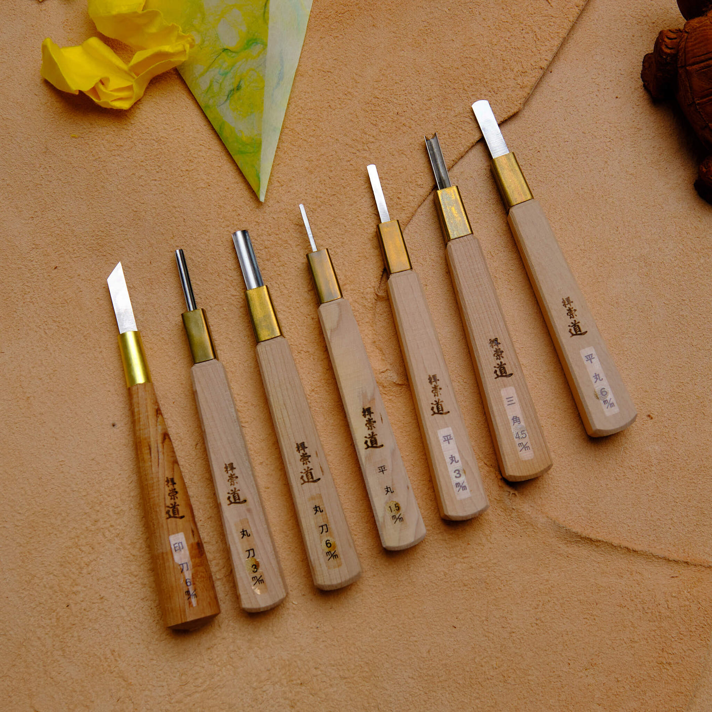 HSS Woodblock Print Chisel Set - 7 Piece