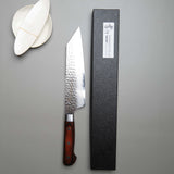 Hammered Damascus Kengata Gyuto Chef Knife - 190mm
