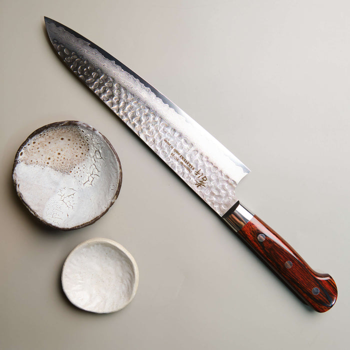 Hammered Damascus Gyuto Chef Knife - 240mm