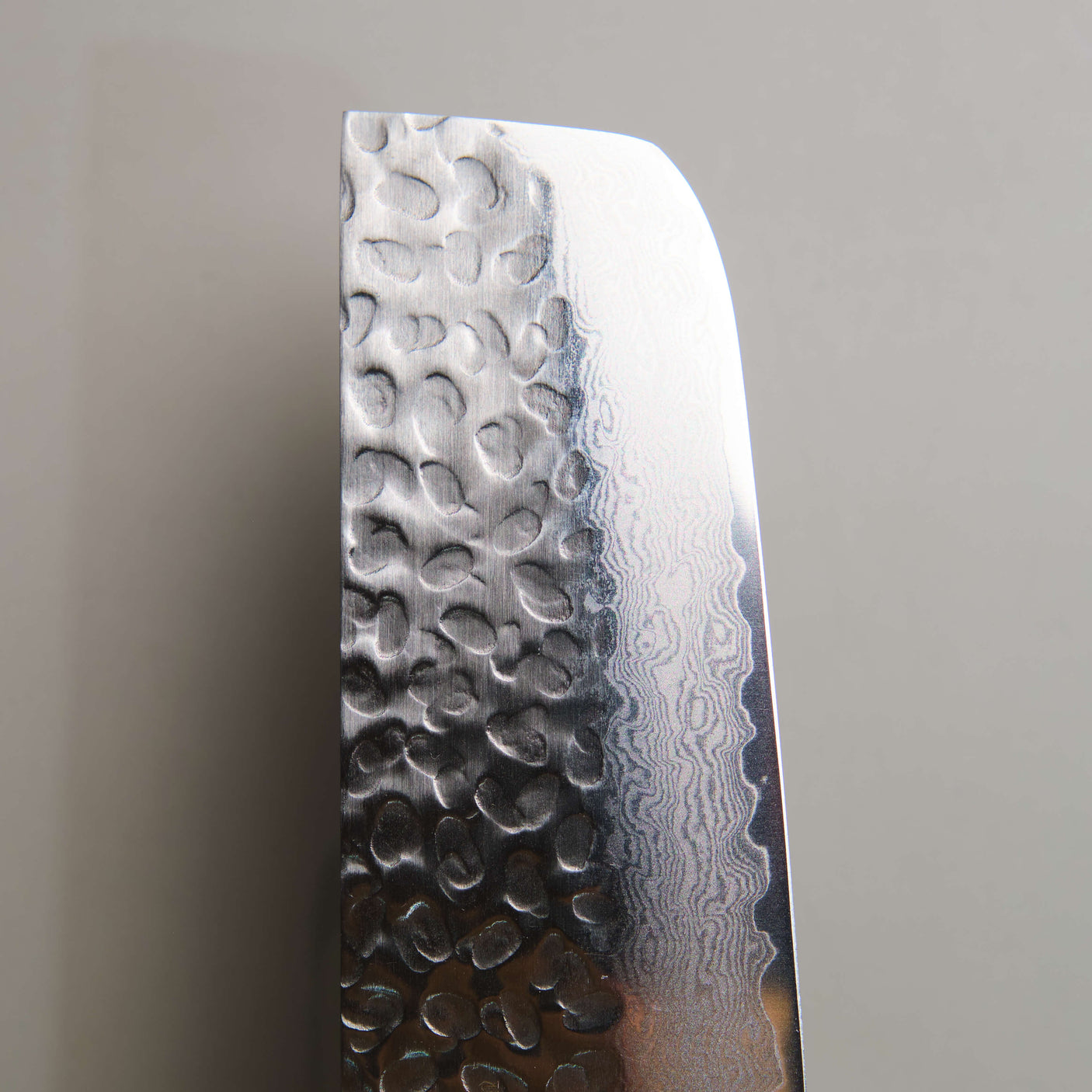 Hammered Damascus Nakiri Chef Knife - 160mm