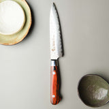 Hammered Damascus Petty Chef Knife - 120mm