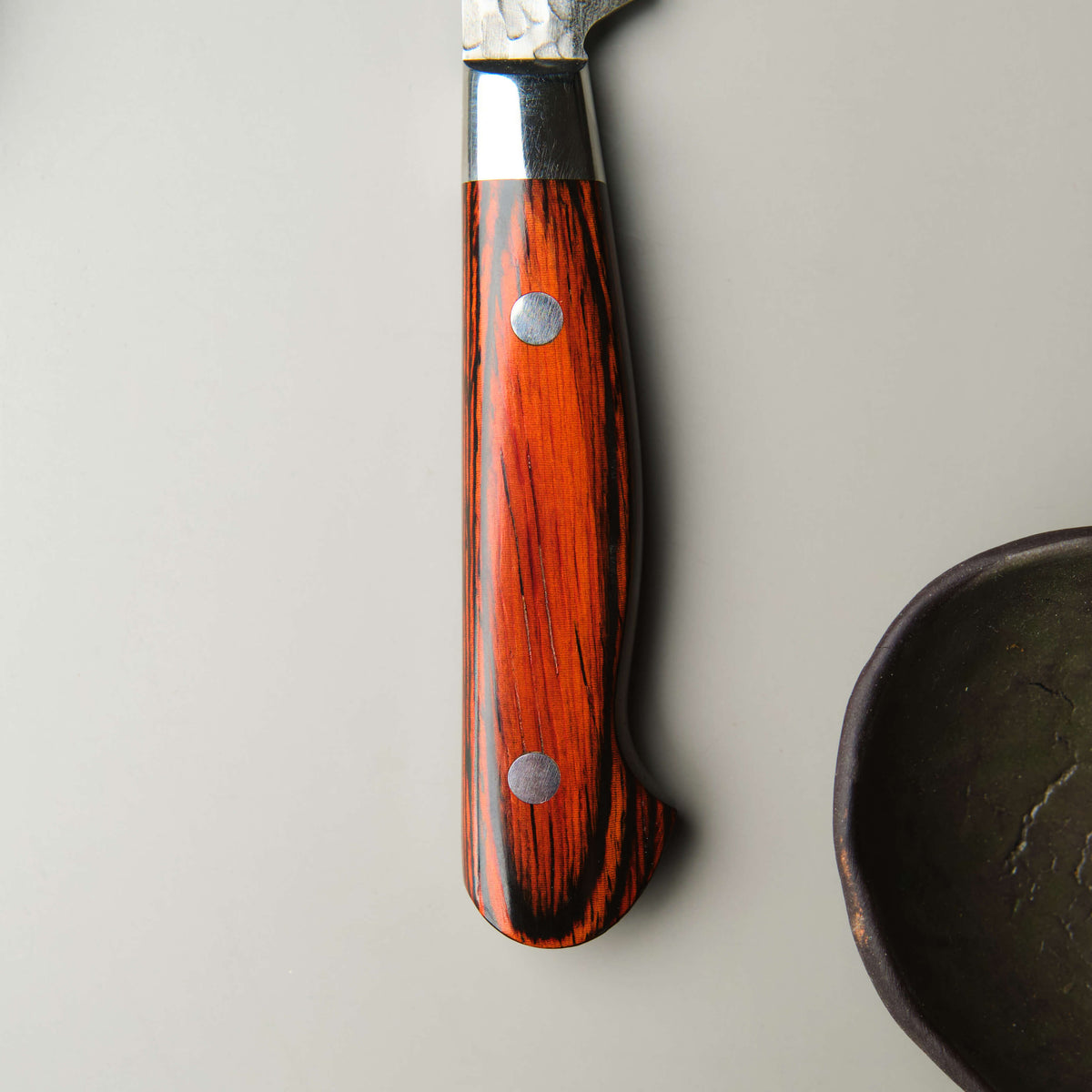 Hammered Damascus Petty Chef Knife - 80mm