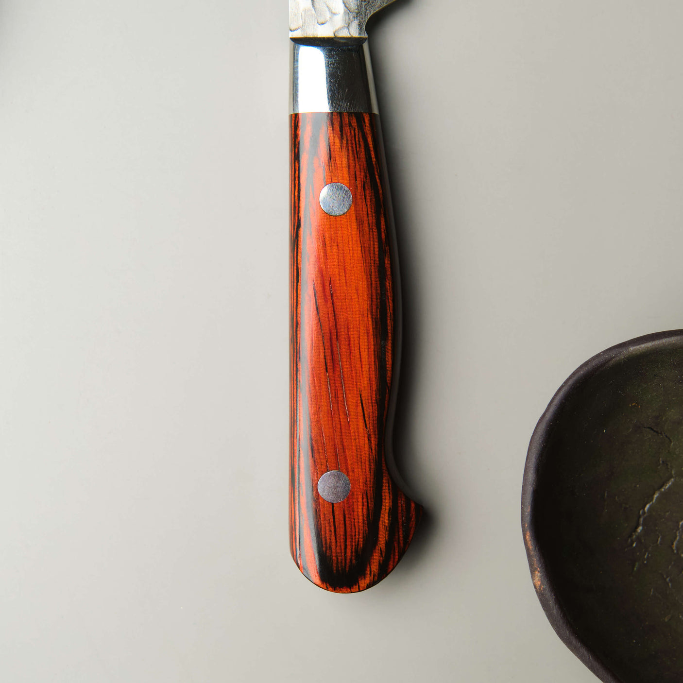 Hammered Damascus Petty Chef Knife - 80mm