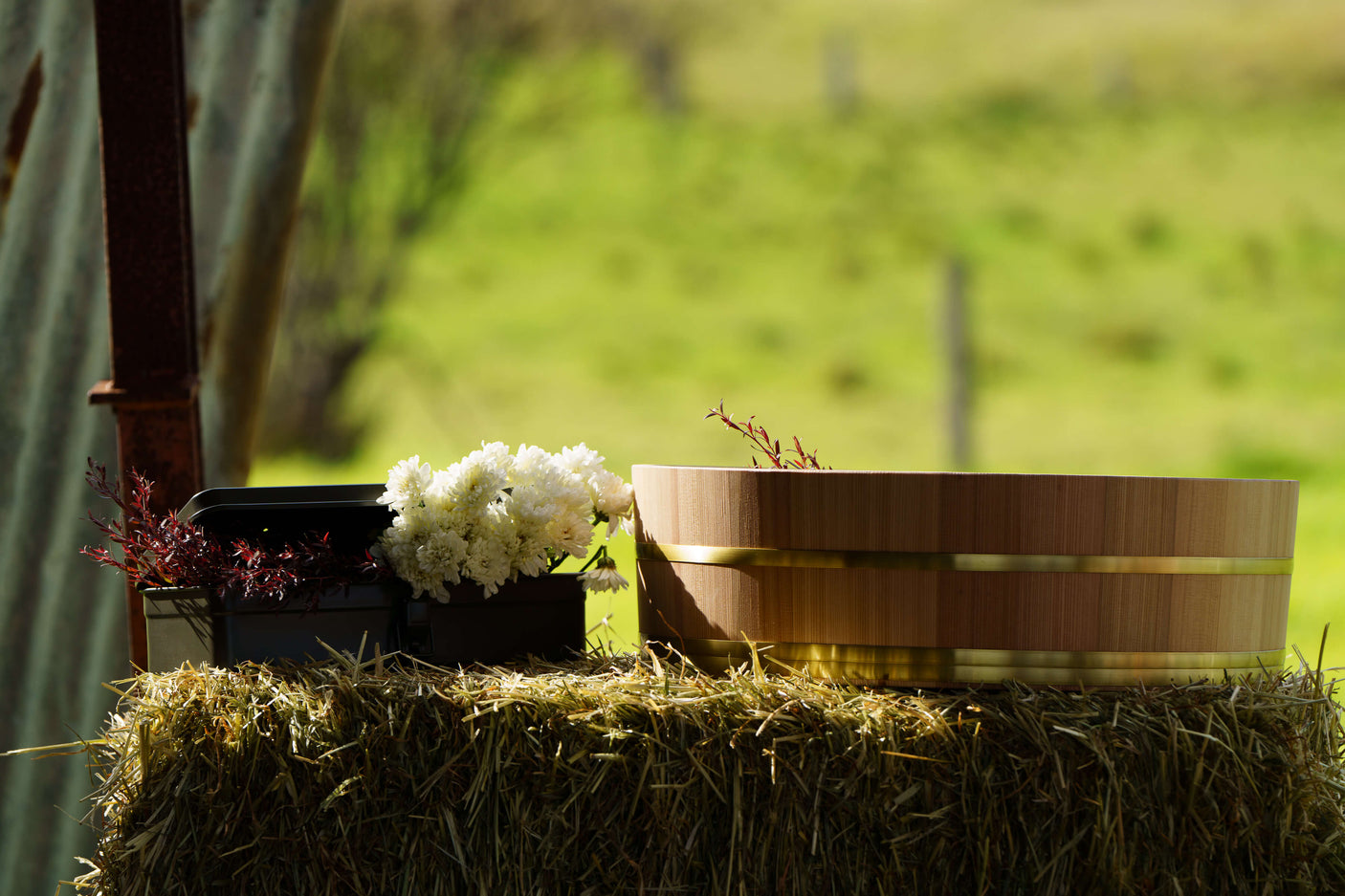 Handcrafted Wooden Buckets for Sharpening