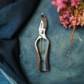 Handmade Japanese Bubinga Handle Secateurs - 200mm
