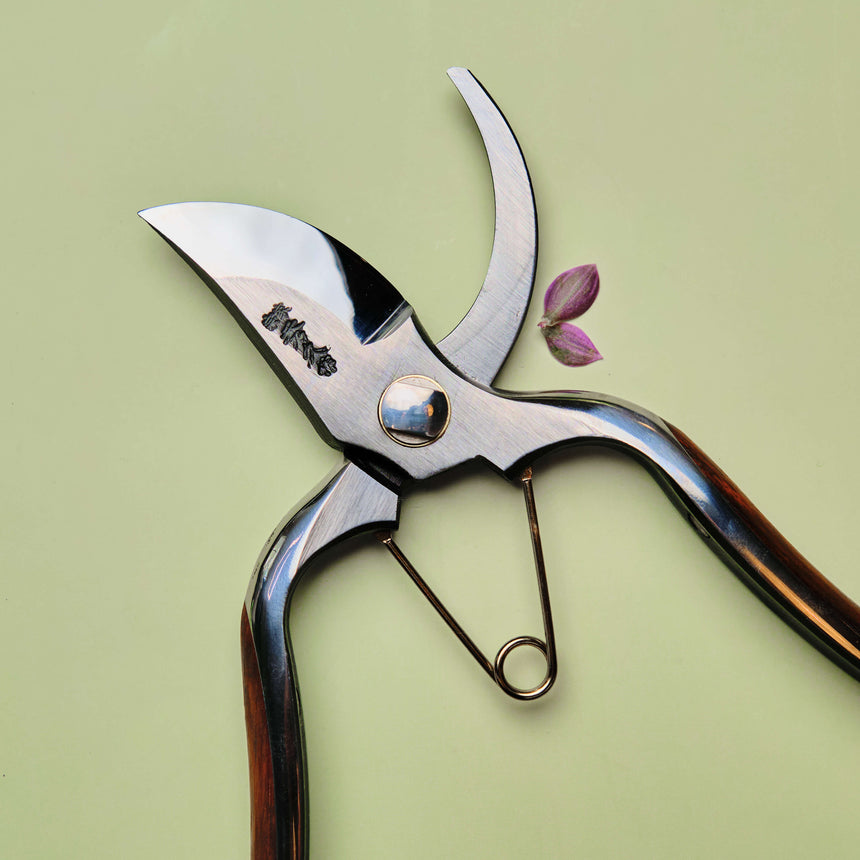 Handmade Japanese Bubinga Handle Secateurs - 200mm