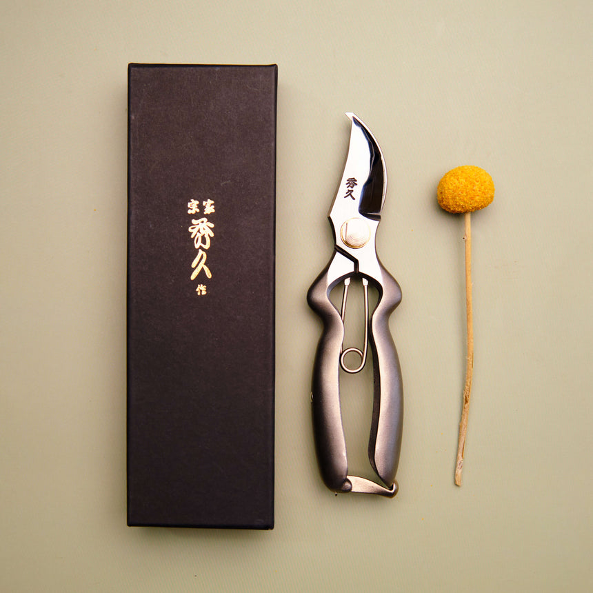 Handmade Japanese Stainless Steel Large Handle Secateurs  - 165mm