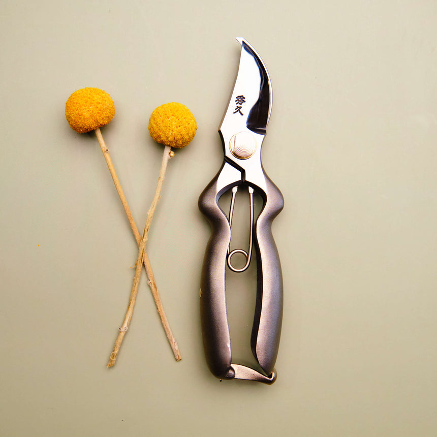 Handmade Japanese Stainless Steel Large Handle Secateurs  - 165mm