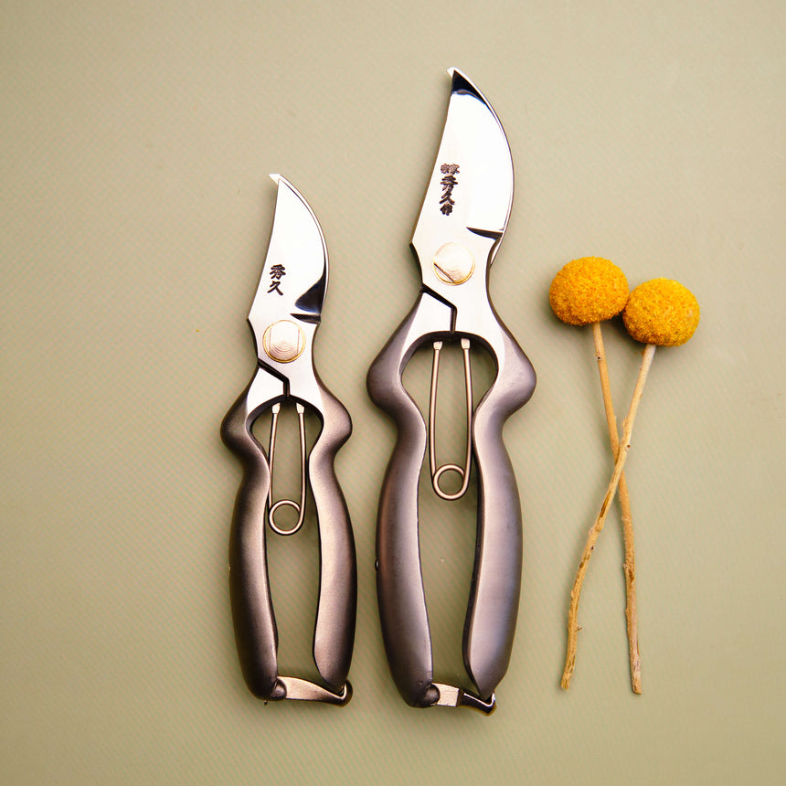 Handmade Japanese Stainless Steel Large Handle Secateurs  - 165mm