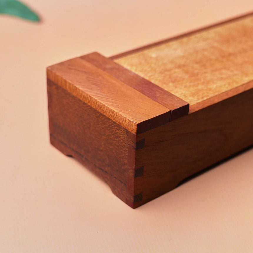 Handmade Wooden Knife Box - Medium