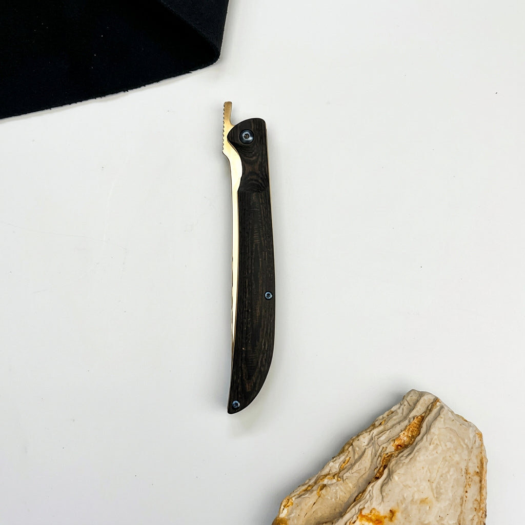 Hikari Folding Steak Knife, D2 Polished Blade
