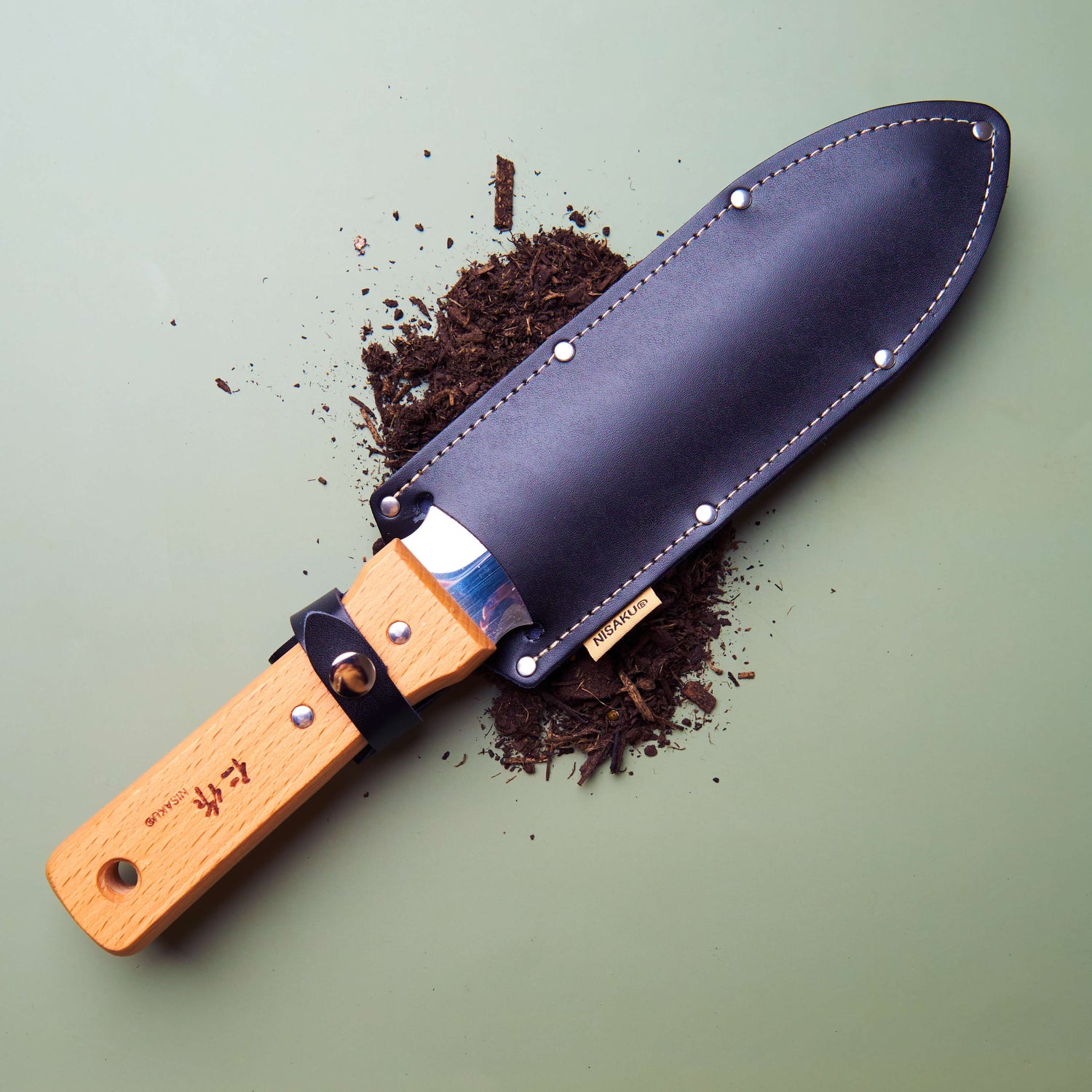 Hori Hori with Leather Sheath Set