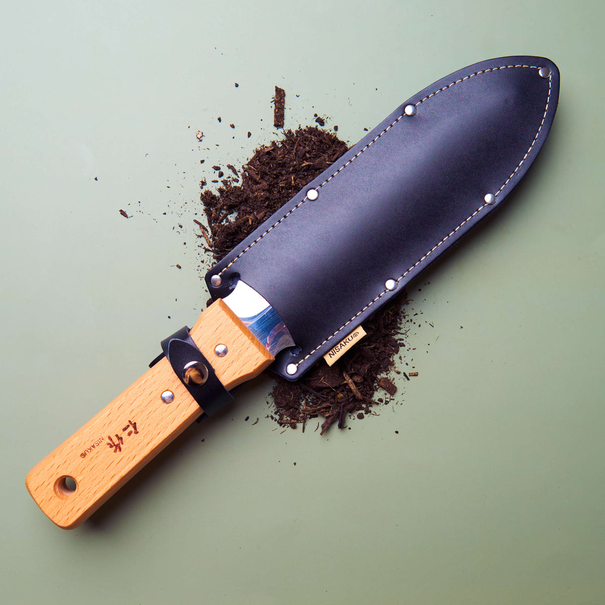 Premium Hori Hori with Leather Sheath