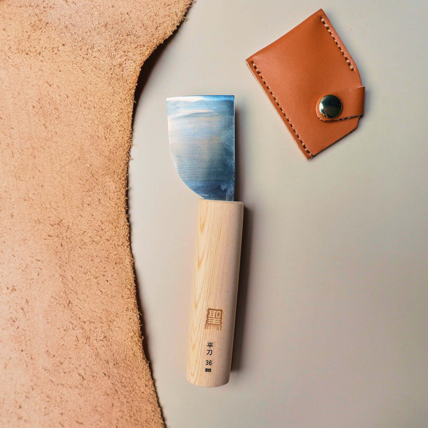 Leather Knife - 36mm - Flat