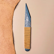 Leather wrapped Kiridashi knife