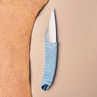 Leather wrapped Kiridashi knife