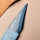 Leather wrapped Kiridashi knife