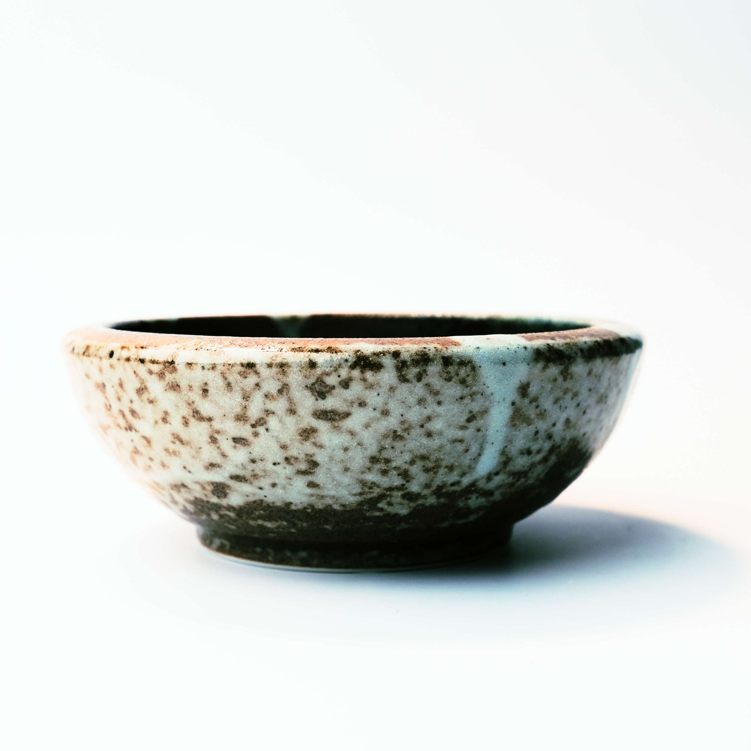 White and Terracotta Glazed Ikebana Vase