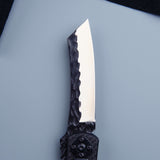 Minokami Stainless Folding Knife - Carbon Fibre Handle