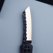 Minokami Stainless Folding Knife - Carbon Fibre Handle
