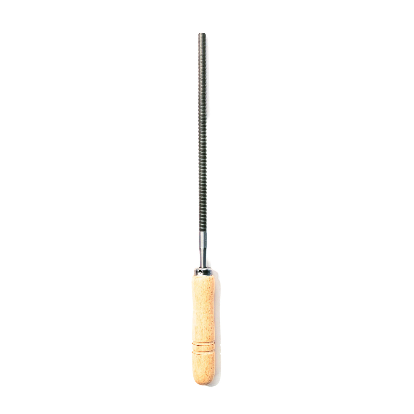 Wood File - Round 8mm Dia - 200mm - White Oak Handle