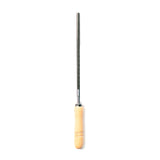 Wood File - Round 8mm Dia - 200mm - White Oak Handle