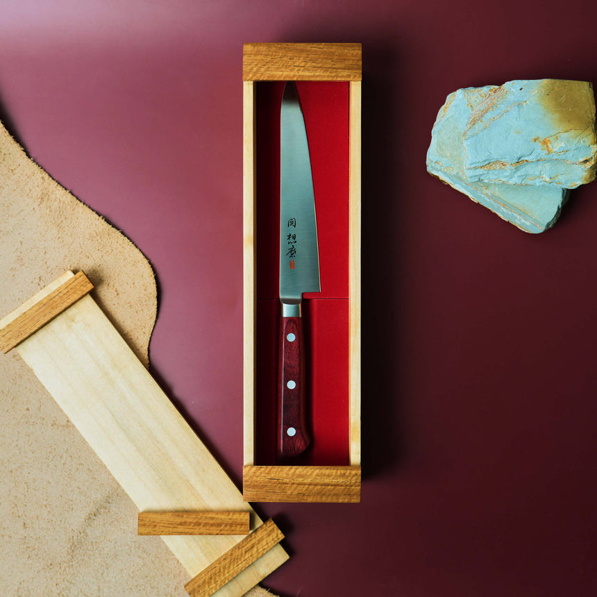 Wooden Knife Box Set | Rosewood & Maple