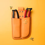 Okatsune Double leather holster for pruner and snips