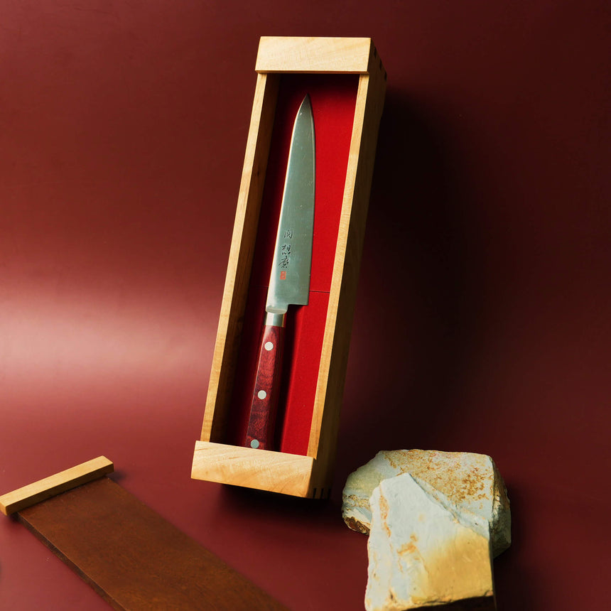 Wooden Knife Box Set | Rose Mahogony & Maple