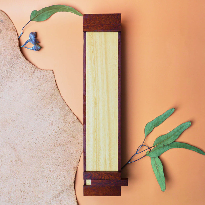 Handmade Wooden Knife Box - Large