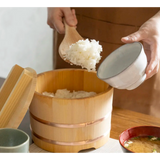 Yamacoh Ohitsu Sawara Wooden Rice Container - Nosebitsu