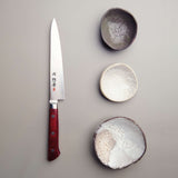 Seki Souma Petty Knife with Red handle - 150mm