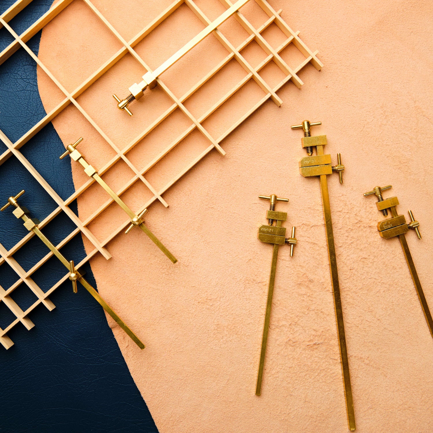 Hatagane Solid Brass Clamps 6 Piece Set