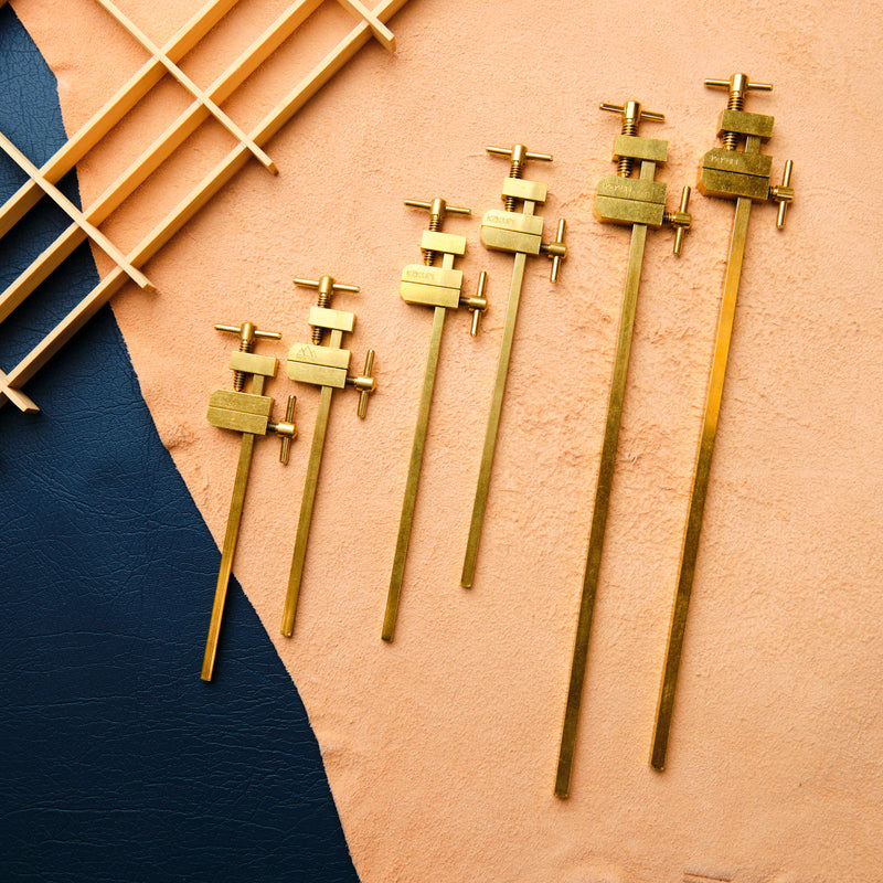 Hatagane Solid Brass Clamps 6 Piece Set