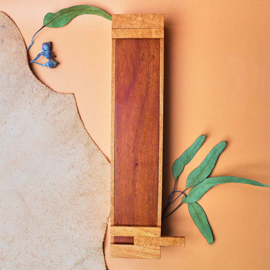 Handmade Wooden Knife Box - Large