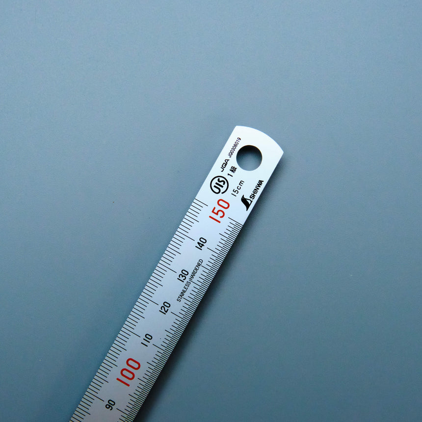 15cm Hard Chrome Finish Stainless Steel Rule