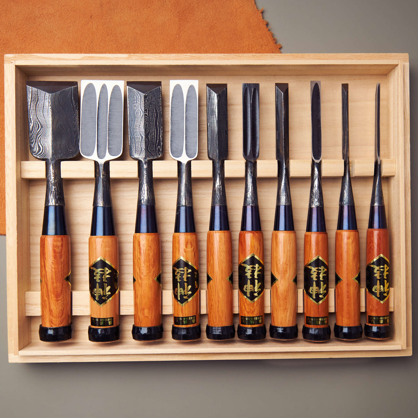 Suminagashi Shinogi Chisels - 10pc set
