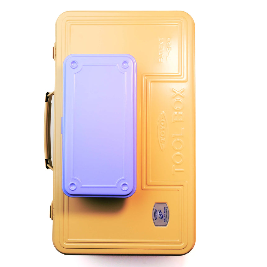 Premium Toyo Steel Toolbox Duo: T‑360 BG (Beige) + T‑190 Purple