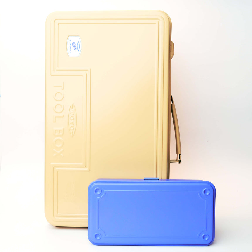 Premium Toyo Steel Toolbox Duo: T‑360 BG (Beige) + T‑190 Purple