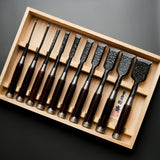 Tasai Mokume Bench Chisel Set - 10pc
