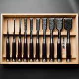 Tasai Mokume Bench Chisel Set - 10pc