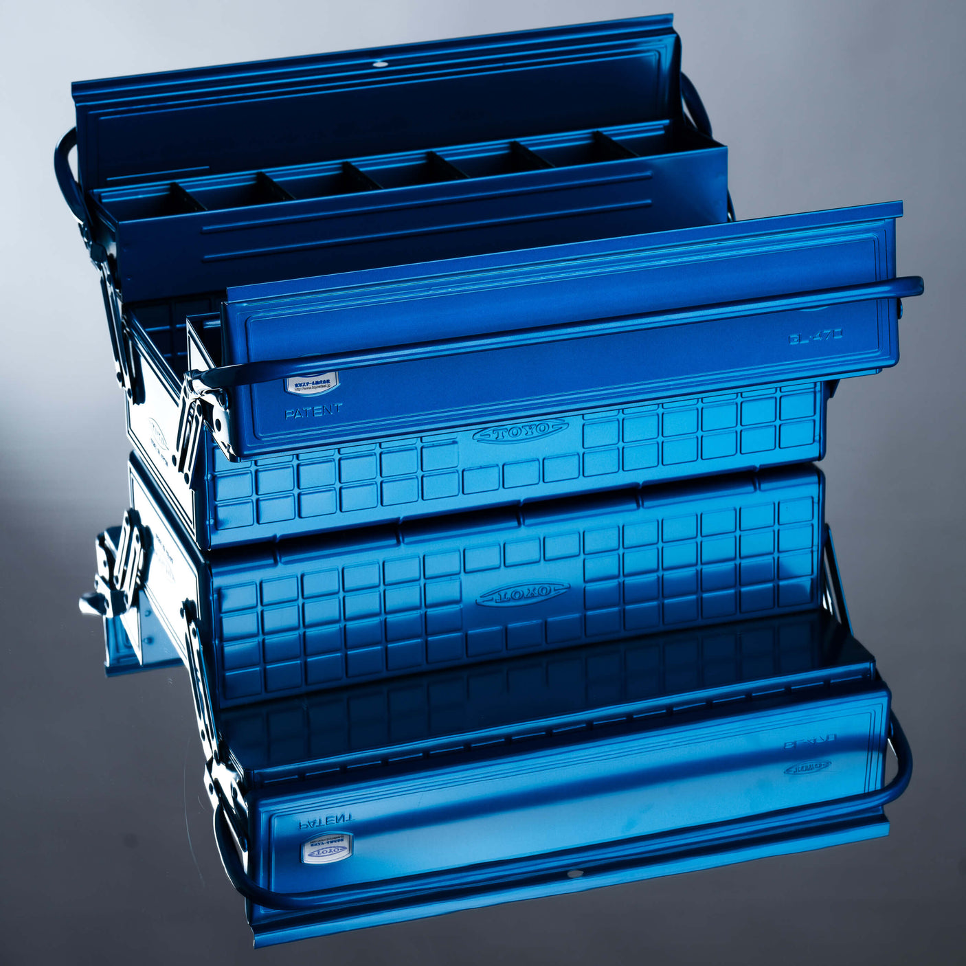 TOYO Cantilever Toolbox GL-470 B (blue)