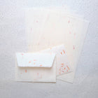 Safflower Hanairi Washi Letter Set
