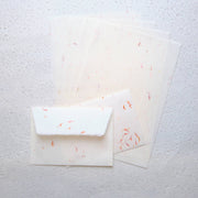 Safflower Hanairi Washi Letter Set