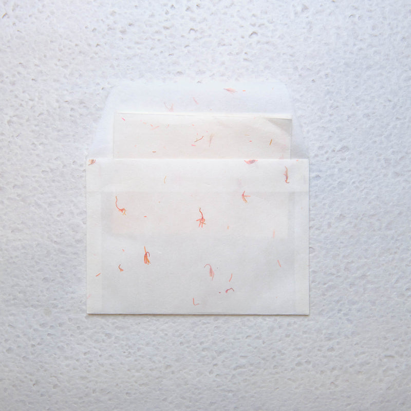 Safflower Hanairi Washi Letter Set