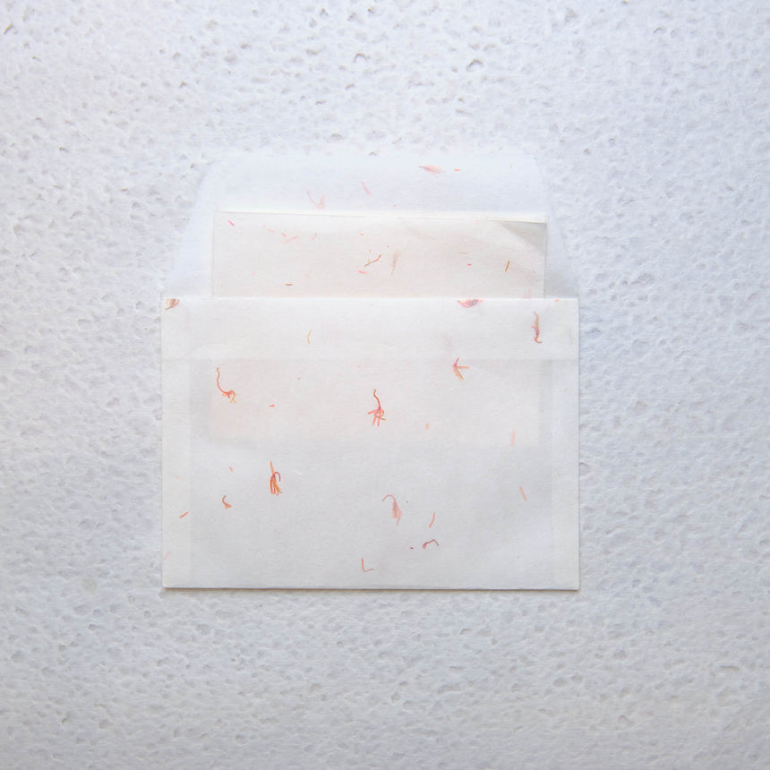 Safflower Hanairi Washi Letter Set