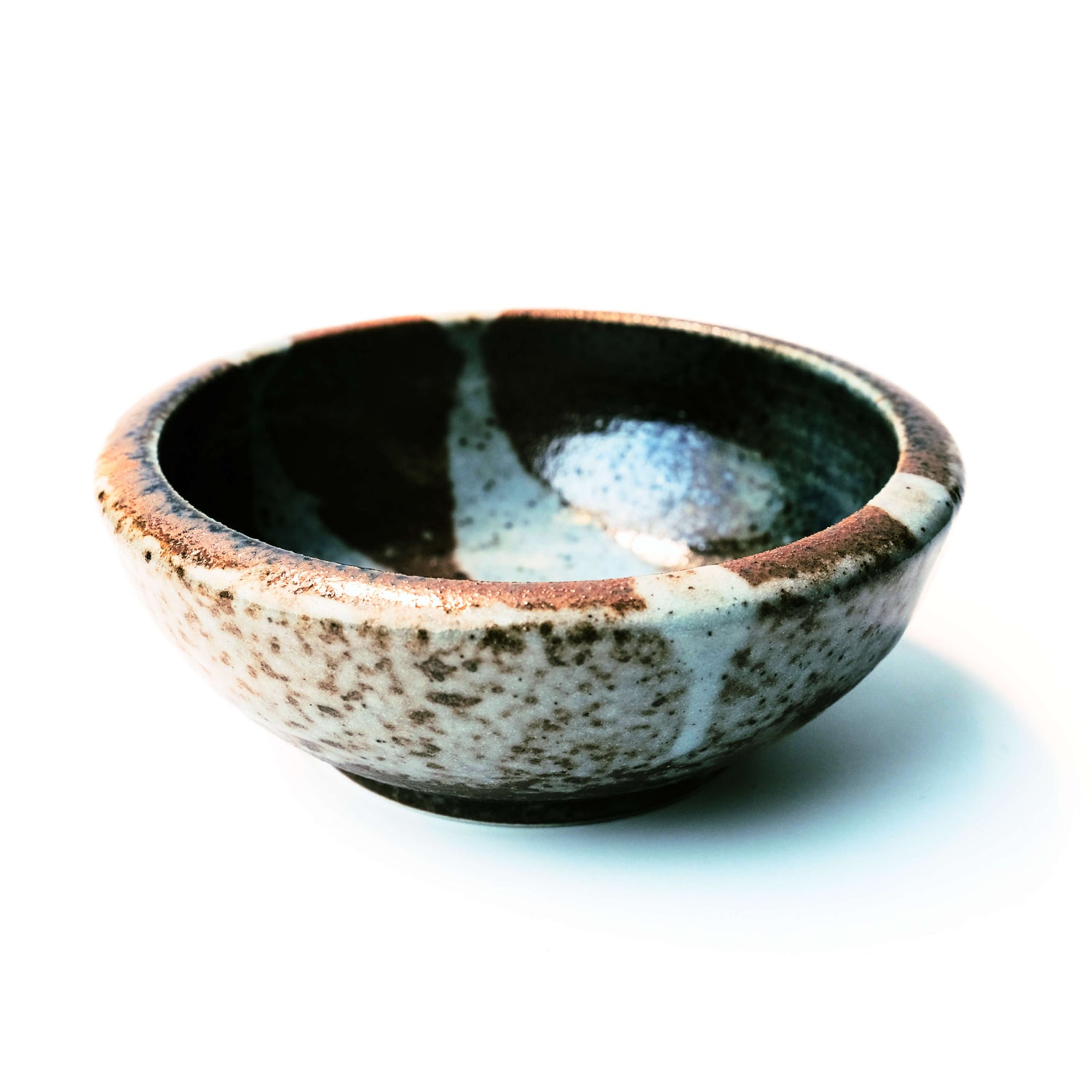 White and Terracotta Glazed Ikebana Vase